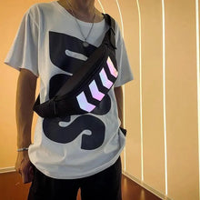 Load image into Gallery viewer, Fashionable Flash Reflective Chest Bag Iridescent Belt Bum Bag For Travel Festival Sports Unisex Waist Bags