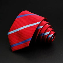 Load image into Gallery viewer, Fashionable Men Office Elegant Necktie Daily Wear Wedding Necktie Party Men Striped Formal Design Neckties Classic Plaid Necktie Stripe Ties Pattern Business Formal Tie