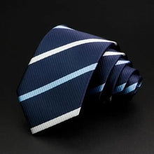 Load image into Gallery viewer, Fashionable Men Office Elegant Necktie Daily Wear Wedding Necktie Party Men Striped Formal Design Neckties Classic Plaid Necktie Stripe Ties Pattern Business Formal Tie
