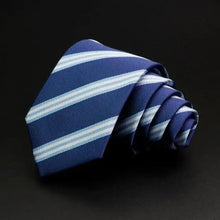 Load image into Gallery viewer, Fashionable Men Office Elegant Necktie Daily Wear Wedding Necktie Party Men Striped Formal Design Neckties Classic Plaid Necktie Stripe Ties Pattern Business Formal Tie