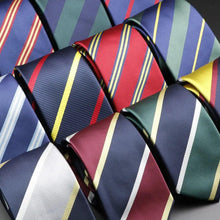 Load image into Gallery viewer, Fashionable Men Office Elegant Necktie Daily Wear Wedding Necktie Party Men Striped Formal Design Neckties Classic Plaid Necktie Stripe Ties Pattern Business Formal Tie