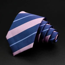 Load image into Gallery viewer, Fashionable Men Office Elegant Necktie Daily Wear Wedding Necktie Party Men Striped Formal Design Neckties Classic Plaid Necktie Stripe Ties Pattern Business Formal Tie