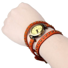 Load image into Gallery viewer, Fashionable River Leather Belt Retro Watch