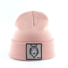Load image into Gallery viewer, Fashionable Warm Animal Theme Wolf Knitted Unisex Beanies For Women Soft And Comfortable Beanies For Winter And Autumn