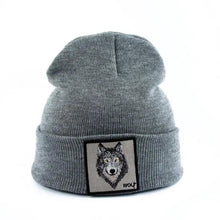 Load image into Gallery viewer, Fashionable Warm Animal Theme Wolf Knitted Unisex Beanies For Women Soft And Comfortable Beanies For Winter And Autumn