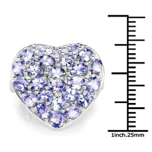Load image into Gallery viewer, 3.96 Carat Genuine Tanzanite .925 Sterling Silver Ring