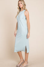 Load image into Gallery viewer, Ribbed Knit Sleeveless Midi Dress For Women โ Simple, Casual, Elegant, Versatile and Chic Midi Dress with Ribbed Texture for Every Occasion