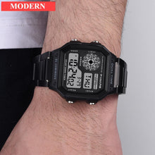 Load image into Gallery viewer, Luxury Famous Sports Business Square Retro Watch Waterproof 50M WIth Count Down Timer Digital Stopwatch Clock For Men and Woman Unisex Watch