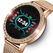 Load image into Gallery viewer, Luxury Ladies Smart Watch For Women With Blood Pressure Heart Rate Monitor Fitness tracker And Sport Smart Band Alarm Clock Reminder Smartwatch