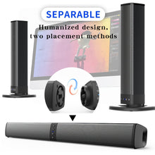 Load image into Gallery viewer, Wireless Soundbar for TV – 2-in-1 Detachable Bluetooth Speaker
