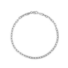 Load image into Gallery viewer, 14k White Gold French Cable Chain Bracelet (2.50 mm)