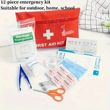 Load image into Gallery viewer, Portable First Aid Kit for Camping, Hiking & Outdoor Activities