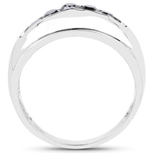 Load image into Gallery viewer, 0.50 Carat Genuine Black Diamond .925 Sterling Silver Ring