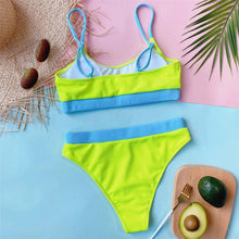 Load image into Gallery viewer, Female High Waist Swimsuit Bikini Sports Swimsuits For Women Two Piece Crop Top Bikini Set High Waist High Cut Bathing Suits Women Swimwear Two-piece Bikini Set Bathing Suit Swimwear