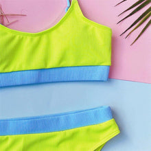 Load image into Gallery viewer, Female High Waist Swimsuit Bikini Sports Swimsuits For Women Two Piece Crop Top Bikini Set High Waist High Cut Bathing Suits Women Swimwear Two-piece Bikini Set Bathing Suit Swimwear