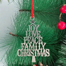 Load image into Gallery viewer, Festive Christmas Tree Pendant - Metal Hanging Ornament for Scene Decor