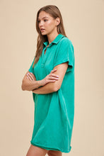 Load image into Gallery viewer, Turquoise Short Sleeve Dress Casual and Comfortable Dress For Women