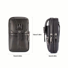 Load image into Gallery viewer, Men’s Genuine Leather Waist Bag Wallet