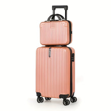 Load image into Gallery viewer, 2-Piece Spinner Luggage Set – 20” Carry-On & 14” Crossbody Handbag