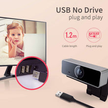 Load image into Gallery viewer, FHD 1080P Webcam USB Auto Focus with Microphone