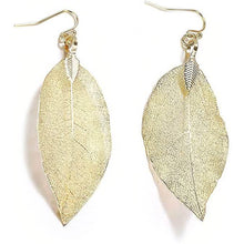 Load image into Gallery viewer, Filigree Long Leaf Dangle Earrings