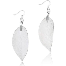 Load image into Gallery viewer, Filigree Long Leaf Dangle Earrings