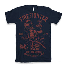 Load image into Gallery viewer, Firefighter Dept Men's Bamboo Viscose/Organic Cotton Short Sleeve Graphic T-Shirt
