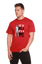 Load image into Gallery viewer, Fit is not a destination Men's Bamboo Viscose/Organic Cotton Short Sleeve Graphic T-Shirt