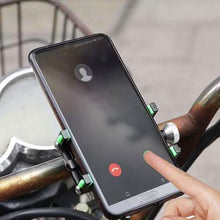 Load image into Gallery viewer, Five-Jaw Mobile Phone Holder Motorcycle Navigation Support Smartphone Bracket