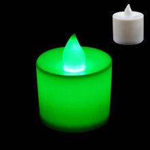 Load image into Gallery viewer, Flameless LED Tea Lights Candles Battery Powered Colorful Flickering Pillar Flickering Bright Tea lights Battery Operated/Powered Flameless Candles White Base Candles Tea light Romantic party Home Decor