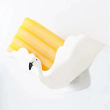 Load image into Gallery viewer, Flamingo Soap Dish Keep Soap Dry Clean Shower Soap Saver Tray Plastic Adhesive Drain Sponge Holder Bathroom Tool Soap Dish with Drains Soap Holder with Hooks Easy Dry SoapTray Easy Cleaning Soap Saver Extend Soap Life Powerful Adhesive No Drilling