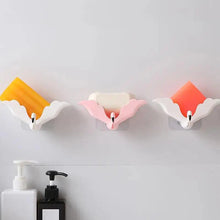 Load image into Gallery viewer, Flamingo Soap Dish Keep Soap Dry Clean Shower Soap Saver Tray Plastic Adhesive Drain Sponge Holder Bathroom Tool Soap Dish with Drains Soap Holder with Hooks Easy Dry SoapTray Easy Cleaning Soap Saver Extend Soap Life Powerful Adhesive No Drilling