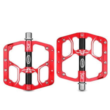 Load image into Gallery viewer, Flat Bike Pedals Road 3 Sealed Bearings Bicycle Pedals Mountain Bike Pedals Wide Platform Accessories Mountain Bike Pedals Aluminum Bicycle Flat Platform Pedals Lightweight Non-Slip Sealed Bearing For Road Mountain