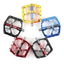 Load image into Gallery viewer, Flat Bike Pedals Road 3 Sealed Bearings Bicycle Pedals Mountain Bike Pedals Wide Platform Accessories Mountain Bike Pedals Aluminum Bicycle Flat Platform Pedals Lightweight Non-Slip Sealed Bearing For Road Mountain