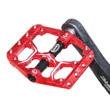 Load image into Gallery viewer, Flat Bike Pedals Road 3 Sealed Bearings Bicycle Pedals Mountain Bike Pedals Wide Platform Accessories Mountain Bike Pedals Aluminum Bicycle Flat Platform Pedals Lightweight Non-Slip Sealed Bearing For Road Mountain