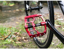 Load image into Gallery viewer, Flat Bike Pedals Road 3 Sealed Bearings Bicycle Pedals Mountain Bike Pedals Wide Platform Accessories Mountain Bike Pedals Aluminum Bicycle Flat Platform Pedals Lightweight Non-Slip Sealed Bearing For Road Mountain