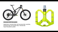Load image into Gallery viewer, Flat Foot Ultralight Mountain Bike Pedals CNC Aluminum Alloy Sealed 3 Bearing Anti-slip Bicycle Pedals Bicycle Bike Pedals CNC Machined Platform Pedal 3 Sealed Bearings Bicycle Pedal For Adult And Youth With Non-Slip