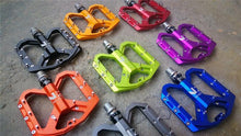 Load image into Gallery viewer, Flat Foot Ultralight Mountain Bike Pedals CNC Aluminum Alloy Sealed 3 Bearing Anti-slip Bicycle Pedals Bicycle Bike Pedals CNC Machined Platform Pedal 3 Sealed Bearings Bicycle Pedal For Adult And Youth With Non-Slip