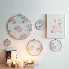 Load image into Gallery viewer, Flat Round Net Embroider Display Stand Net Yarn Wedding Ornaments Wall Hanging Decors Hot Decor for Living Room or Bedroom Unique Wall Art