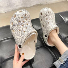 Load image into Gallery viewer, Flat Slippers For Women Summer Slipper Cute Sandals Casual Shoes Hollow Out Mesh Sandal Clogs Sandals Quick Drying Slippers Walking Lightweight Rain Beach Summer Pool Water Shoes Breathable Footwear