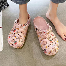 Load image into Gallery viewer, Flat Slippers For Women Summer Slipper Cute Sandals Casual Shoes Hollow Out Mesh Sandal Clogs Sandals Quick Drying Slippers Walking Lightweight Rain Beach Summer Pool Water Shoes Breathable Footwear