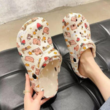 Load image into Gallery viewer, Flat Slippers For Women Summer Slipper Cute Sandals Casual Shoes Hollow Out Mesh Sandal Clogs Sandals Quick Drying Slippers Walking Lightweight Rain Beach Summer Pool Water Shoes Breathable Footwear