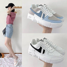 Load image into Gallery viewer, Flats Women's Sneakers Casual Breathable Female Lace Up Woman Comfort Walking Shoes White Women Breathable Sneakers Casual Sports Flat Low Top Sneaker Lace-up Classic Design