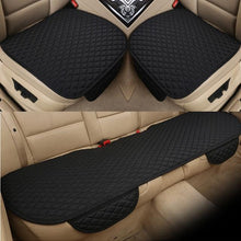 Load image into Gallery viewer, Flax Car Seat Cover Front Rear Linen Fabric Cushion Breathable Protector Mat Pad Universal Auto Interior Styling Truck Car Seat Cushion Breathable Comfort Universal for Most Vehicles Automotive Interior Seat Protector Without Binding Pad Linen Mat Car In