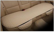 Load image into Gallery viewer, Flax Car Seat Cover Front Rear Linen Fabric Cushion Breathable Protector Mat Pad Universal Auto Interior Styling Truck Car Seat Cushion Breathable Comfort Universal for Most Vehicles Automotive Interior Seat Protector Without Binding Pad Linen Mat Car In