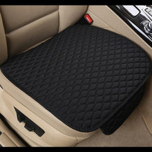 Load image into Gallery viewer, Flax Car Seat Cover Front Rear Linen Fabric Cushion Breathable Protector Mat Pad Universal Auto Interior Styling Truck Car Seat Cushion Breathable Comfort Universal for Most Vehicles Automotive Interior Seat Protector Without Binding Pad Linen Mat Car In