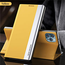 Load image into Gallery viewer, Flip Case For iPhone 14 Pro Max 12 13 Mini Luxury Wallet Stand Elegant Cover Phone Magnetic Leather Protective Cover Luxury Red Shockproof Cover with Stand Flip Case