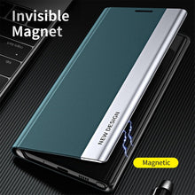 Load image into Gallery viewer, Flip Case For iPhone 14 Pro Max 12 13 Mini Luxury Wallet Stand Elegant Cover Phone Magnetic Leather Protective Cover Luxury Red Shockproof Cover with Stand Flip Case
