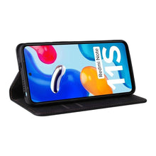 Load image into Gallery viewer, Flip Leather RFID Blocking Wallet Case For Xiaomi Redmi Note 11 10 9 8 7 10C 10A 9 9A 9C 9T 8 Xiaomi Poco X3 X4 NFC M3 M4 Pro F3 Magnetic Leather Wallet Card Slots Phone Case Flip Bumper Protective Cover