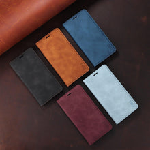 Load image into Gallery viewer, Flip Leather RFID Blocking Wallet Case For Xiaomi Redmi Note 11 10 9 8 7 10C 10A 9 9A 9C 9T 8 Xiaomi Poco X3 X4 NFC M3 M4 Pro F3 Magnetic Leather Wallet Card Slots Phone Case Flip Bumper Protective Cover